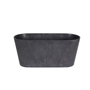 Artstone Claire Balcony Trough Black