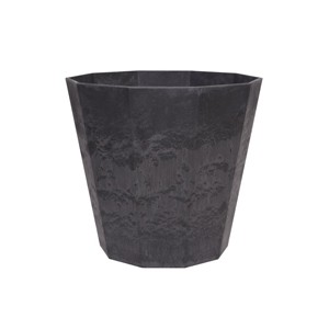 Artstone Deca Flower Pot Black