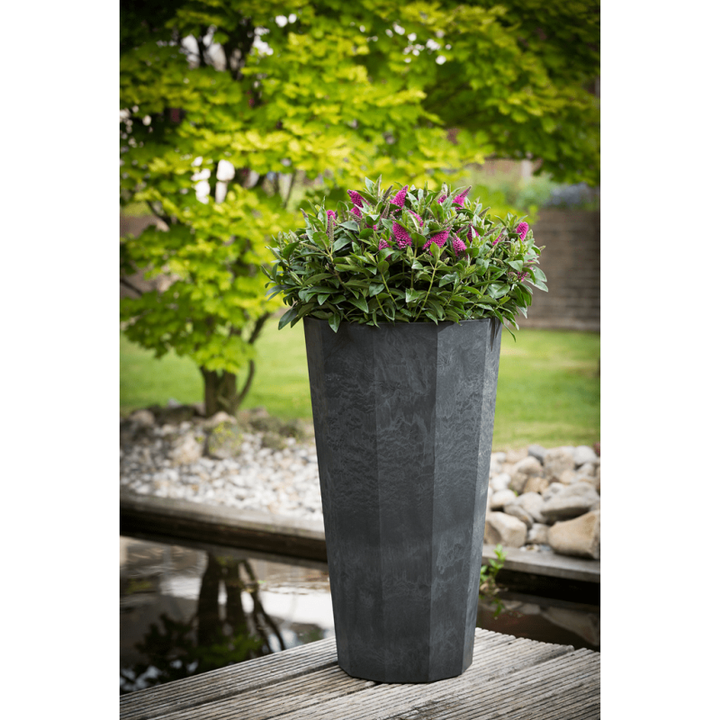 Artstone Deca Vase Black