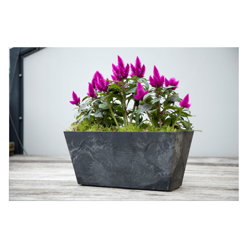 Artstone Ella Balcony Trough Black